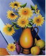 Still life floral, all kinds of reality flowers oil painting  101 unknow artist